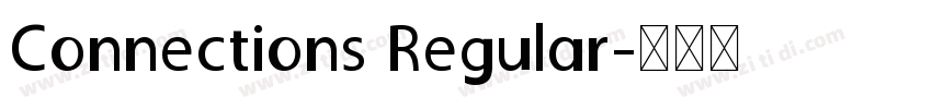 Connections Regular字体转换